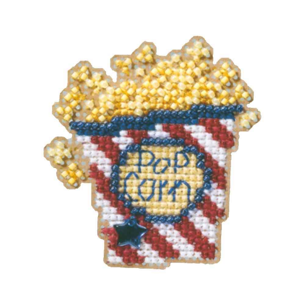 Popcorn Beaded Counted Cross Stitch Ornament Kit Mill Hill 2009 Spring Bouquet MH189103
