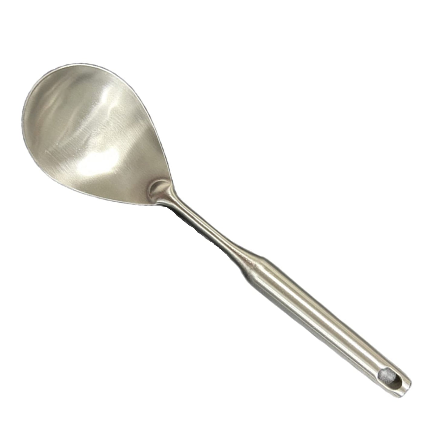 A · HOUSEWARE Rice Scooper Spoon Stainless Steel Paddle Serving Spatula Ladle Cooking Utensil for Restaurant and Home Kitchen Heat Proof Handle Durable 11.6 Inches