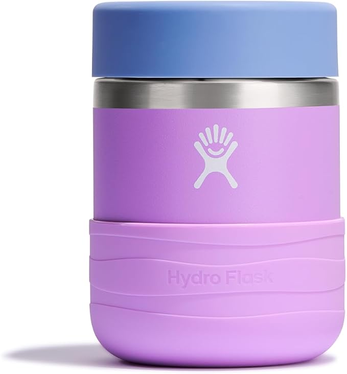 Hydro Flask Insulated Food Container - Snack Container for Kids and Lunch Box - 12 Oz Food Jar in Anemone Purple