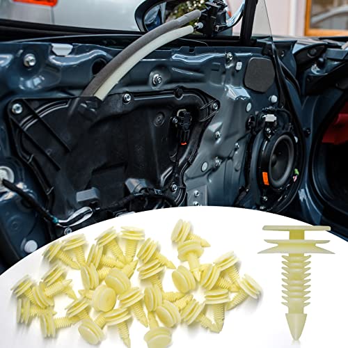 30pcs Door Trim Panel Panel Retainer Clips Compatible with GM Chevy Buick GMC Jimmy Pontiac 10153057(8mm Hole)
