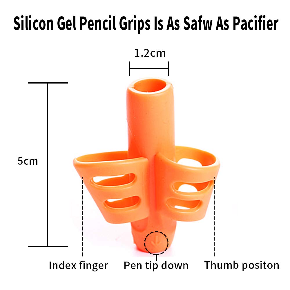 KOABBIT Pencil gripper kids/toddler handwriting aid tools for beginners,Pencil Holder for preschooler 2-4 Years learning to Write for Children's Training Pen Holding Posture Correction Tools(3 PACK)