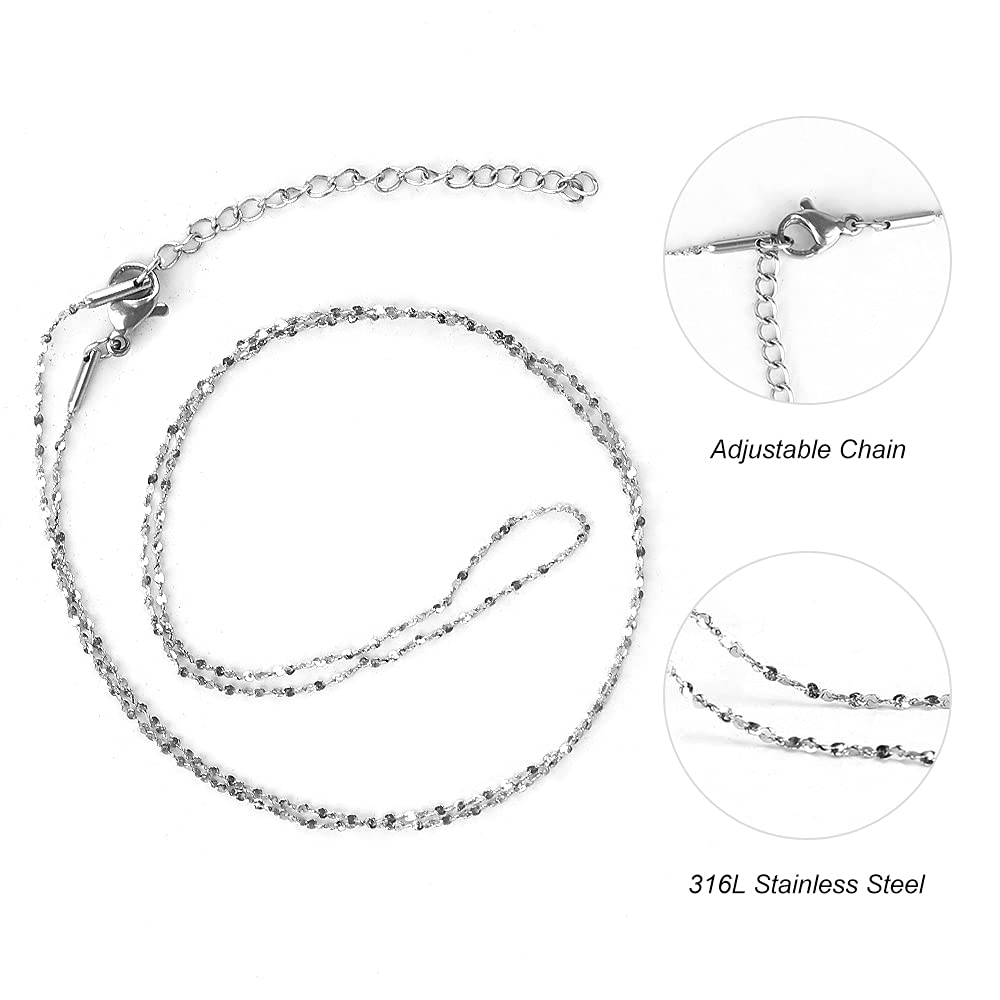 Maromalife Essential Oil Diffuser Necklace Butterfly Zircon Stainless Steel Aromatherapy Pendant Locket with Adjustable Chain and 10 PCS Felt Pads Mothers Day Christmas Birthday Gift for Women