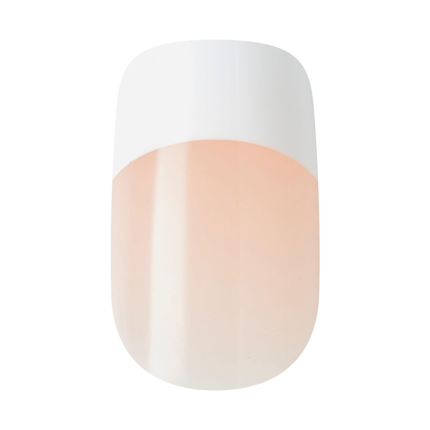 Kiss Core, Press On Nails, Nail glue included, 'Hopeful', White, Medium Size, Squoval Shape, Includes 32 Nails, 2g Glue, 1 Manicure Stick, 1 Mini File
