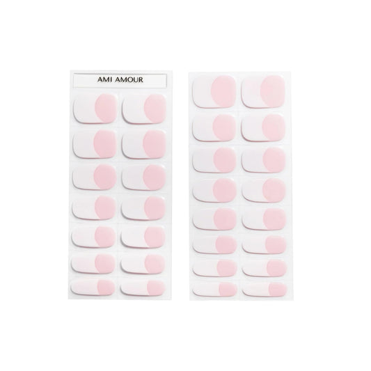 Ami Amour- Gel Nail Strips Cured Polish Color That Pops (Last 14+ Days) | Semi Cured Nail Sticker Wraps For Quick Easy Application (Mon Ami)