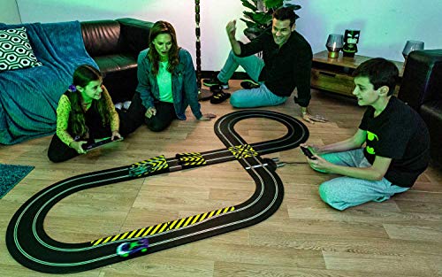 Scalextric Batman vs Joker 1:32 Spark Plug Slot Car Race Track Set C1415T, Black