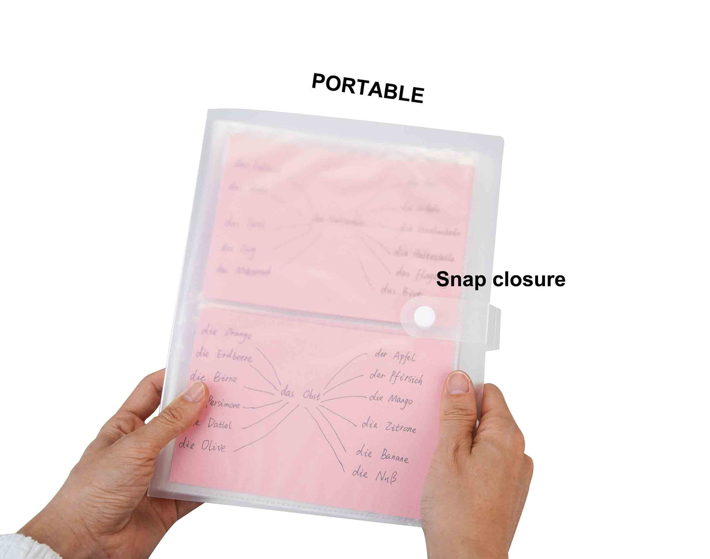 YOAVIP 4x6 Index Cards Clear Plastic Holder Organizer Pouches Book Binder 40 Page Hold 160 Cards 2 Pack