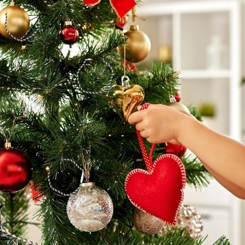 500pcs Christmas Ornament Hangers with Locking Buckles, Black Thread