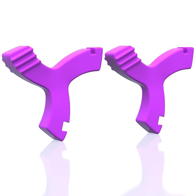 Chewies for Invisalign Aligner, DLENP 2 Pcs Y-Shaped Orthodontic Munchies Chewies for Invisible Aligner Seater(Purple-2Pcs)