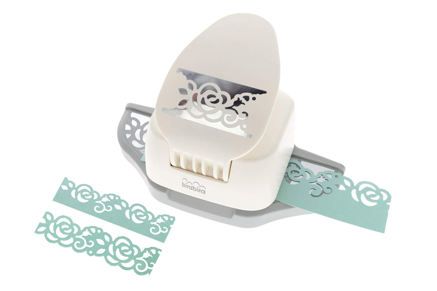 Bira Craft 2 in 1 Border Edge Craft Punch, Valentine’s Day Punch, for Scrapbooking (Rose-2)