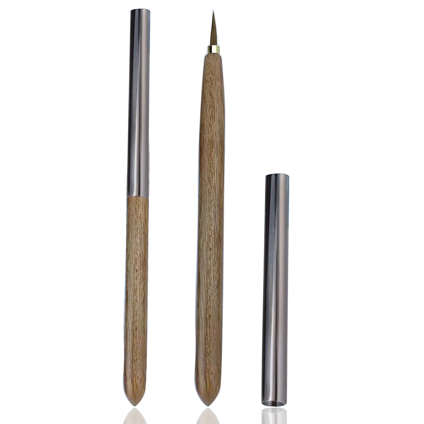 DANNEASY 1pc Kolinsky Nail Art Brushes Painting, Nail Design Brushes Drawing Nail Brush Acrylic 3d Paint Brush for Nails Manicure Brush Nail Tool