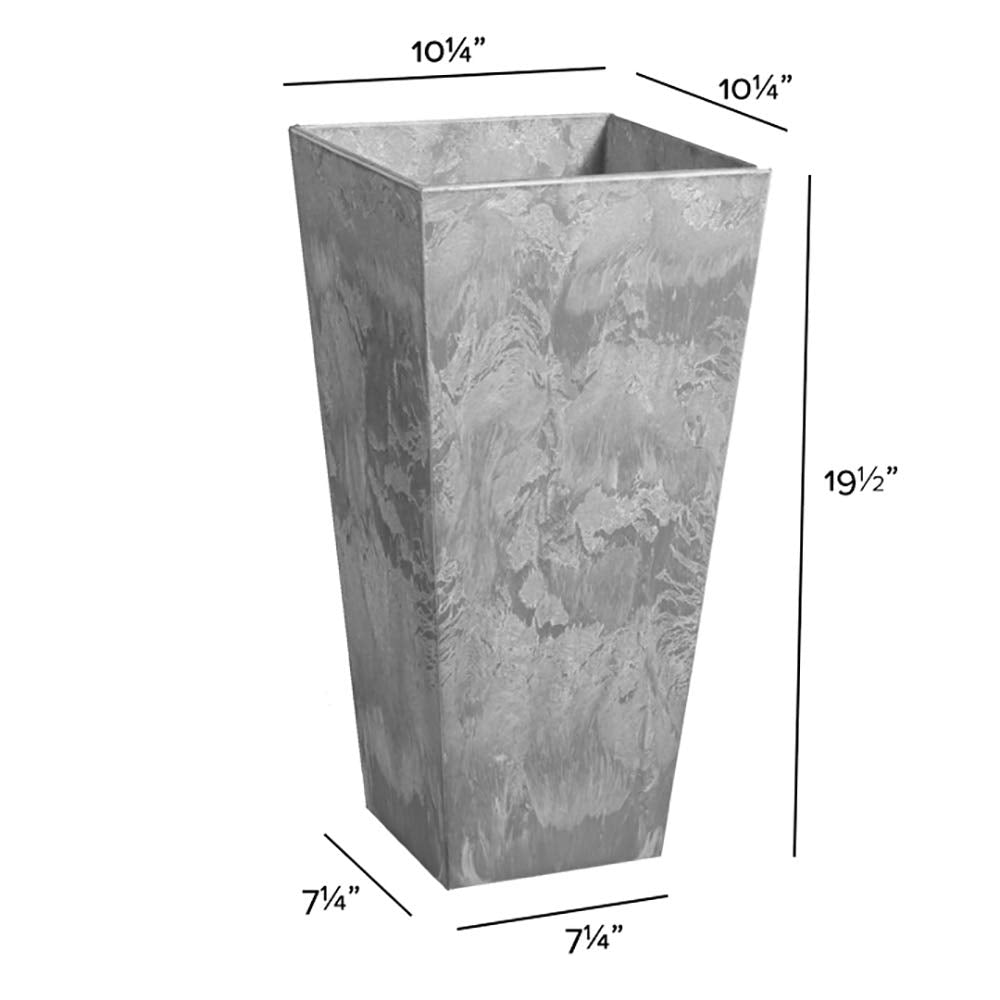 Novelty ArtStone 35190.01 Ella Tall Planter Grey 19.5-inch