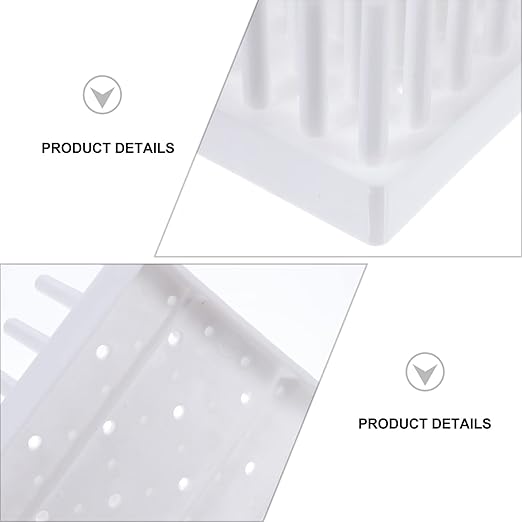 Test Tubes Braces 2 pcs Draining Plastic Tube Lab Holder Dryer Drying Test Laboratory Rack Stand Use for Peg Shelves Shelves Shelves Shelves Shelves Shelves Test Tube