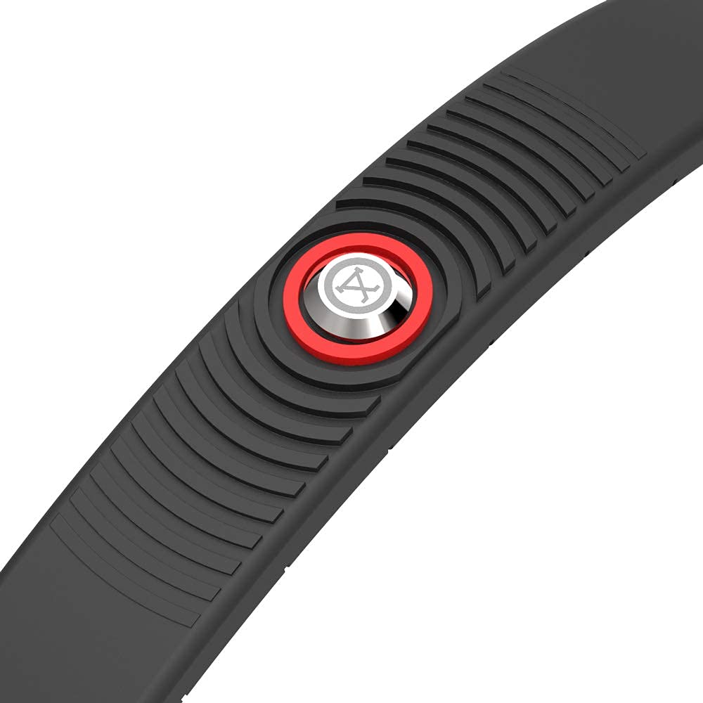 PROEXL 18 MAX Sports Magnetic Bracelet for Men - Waterproof - Breathable Strap - Super Strength - Black Red