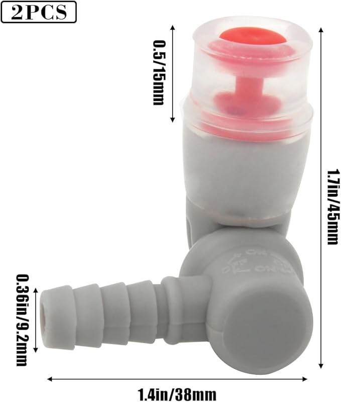 Hydration Bags Bite Valve Mouthpiece Replacement for Cross Country Bladder Bag Detachable Universal Manual Switch for Any Hydration Pack System