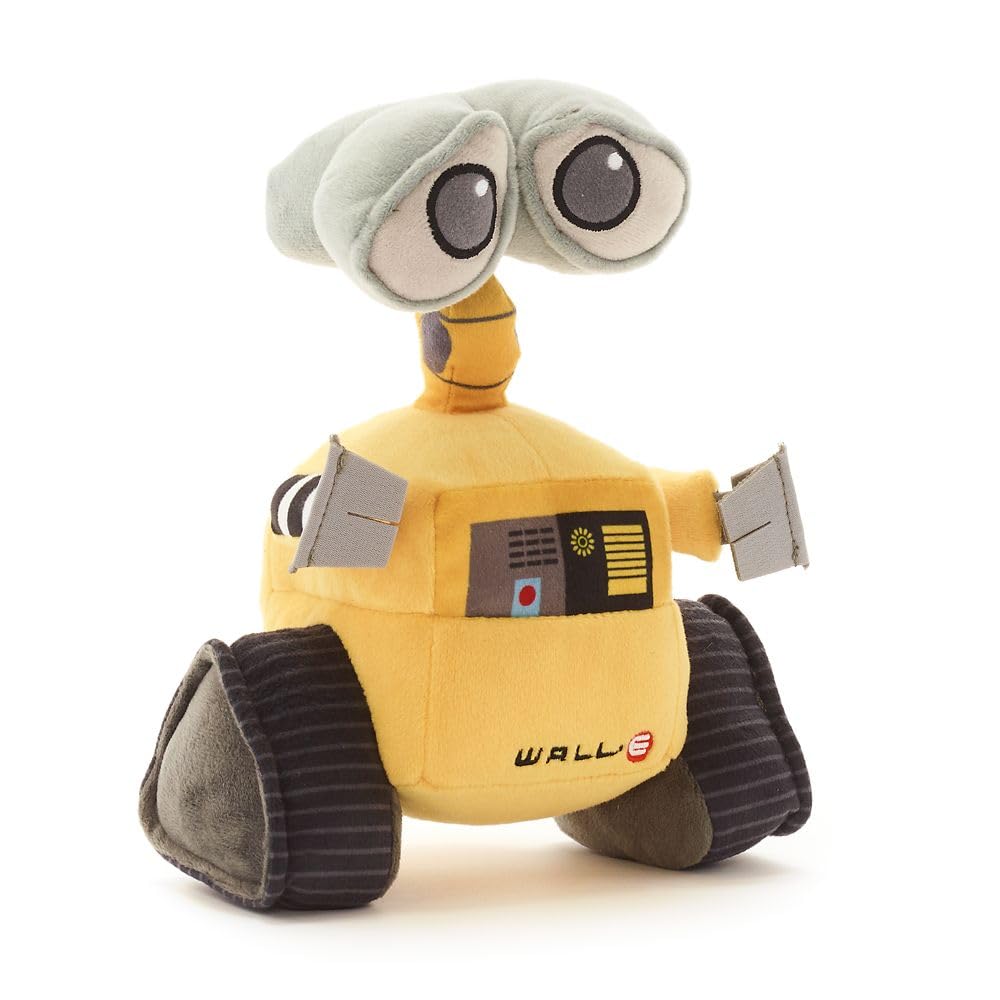 Disney Store Wall-E Medium Soft Toy for Kids, Cuddly Character with Fuzzy Texture and Embroidered Details, Print Panel, Disney Plushy Suitable for All Ages