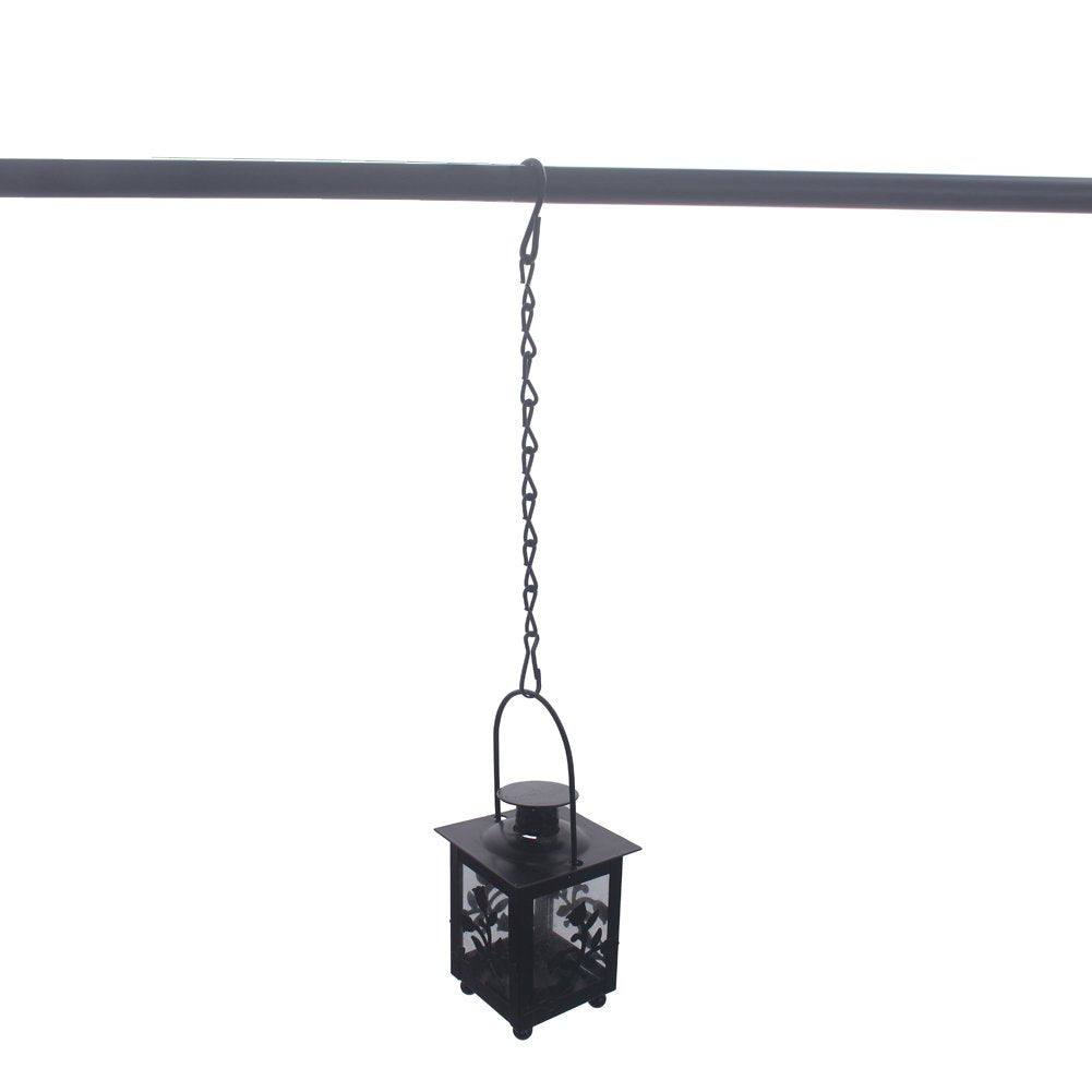 HAZOULEN Black Hanging Chains for Bird Feeders, Lanterns, Planters and Decorative Ornaments, 12 Pack, 10-Inches