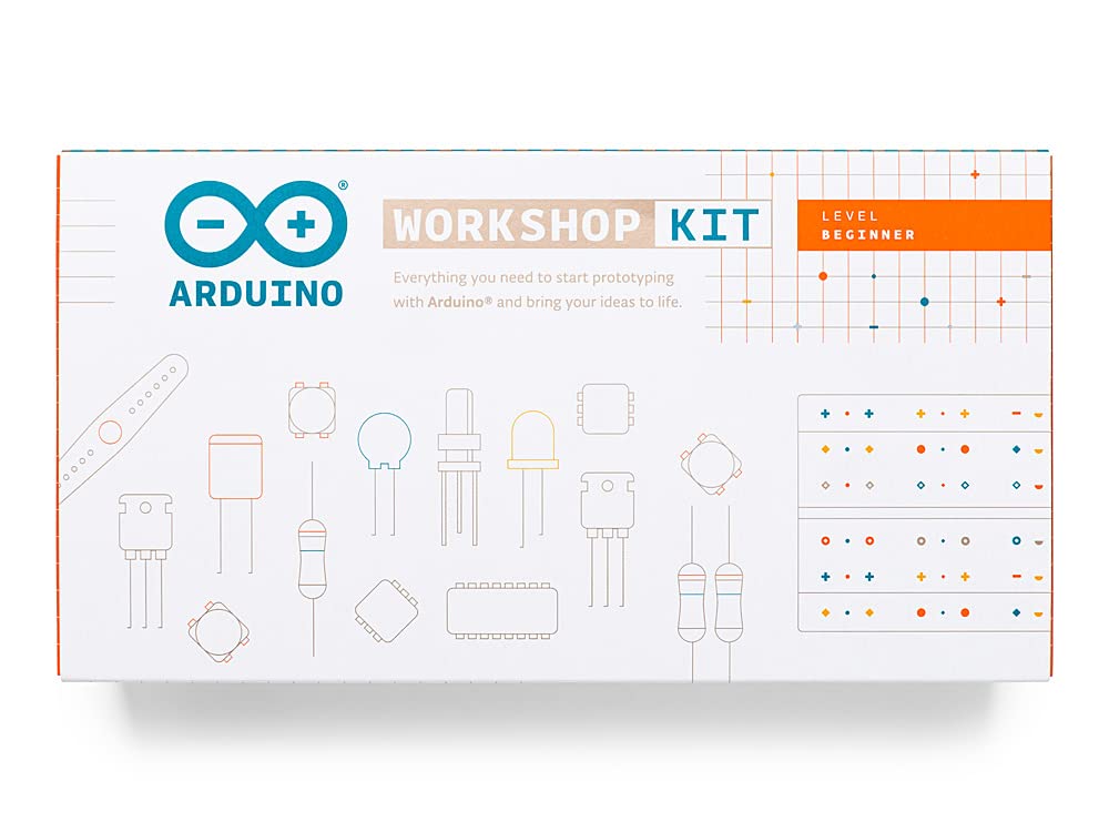 Arduino Workshop Kit [AKX00013] - Complete Electronics Starter Kit with Arduino Board, Sensors, Components, and Educational Resources for Hands-On Learning