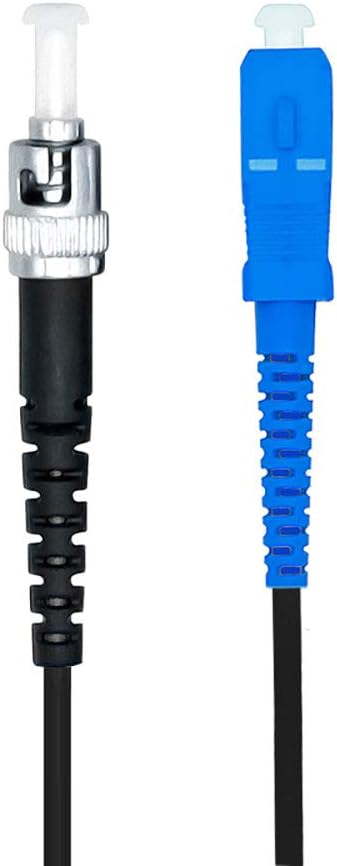 Jeirdus 15M SC to ST Outdoor Armored Simplex 9/125 SM Fiber Optic Cable Jumper Optical Patch Cord Singlemode 15Meters 49ft SC-ST