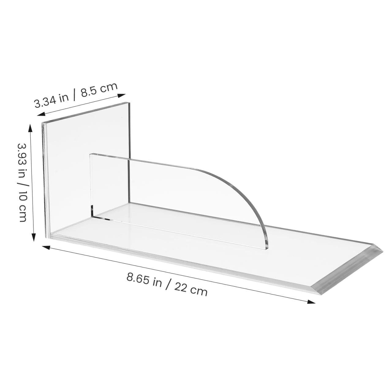 PRETYZOOM Acrylic Cake Smoother Scraper - 8.6 Inch Pastry Scraper Fondant Smoother Baking Accessory Butter Frosting Tools