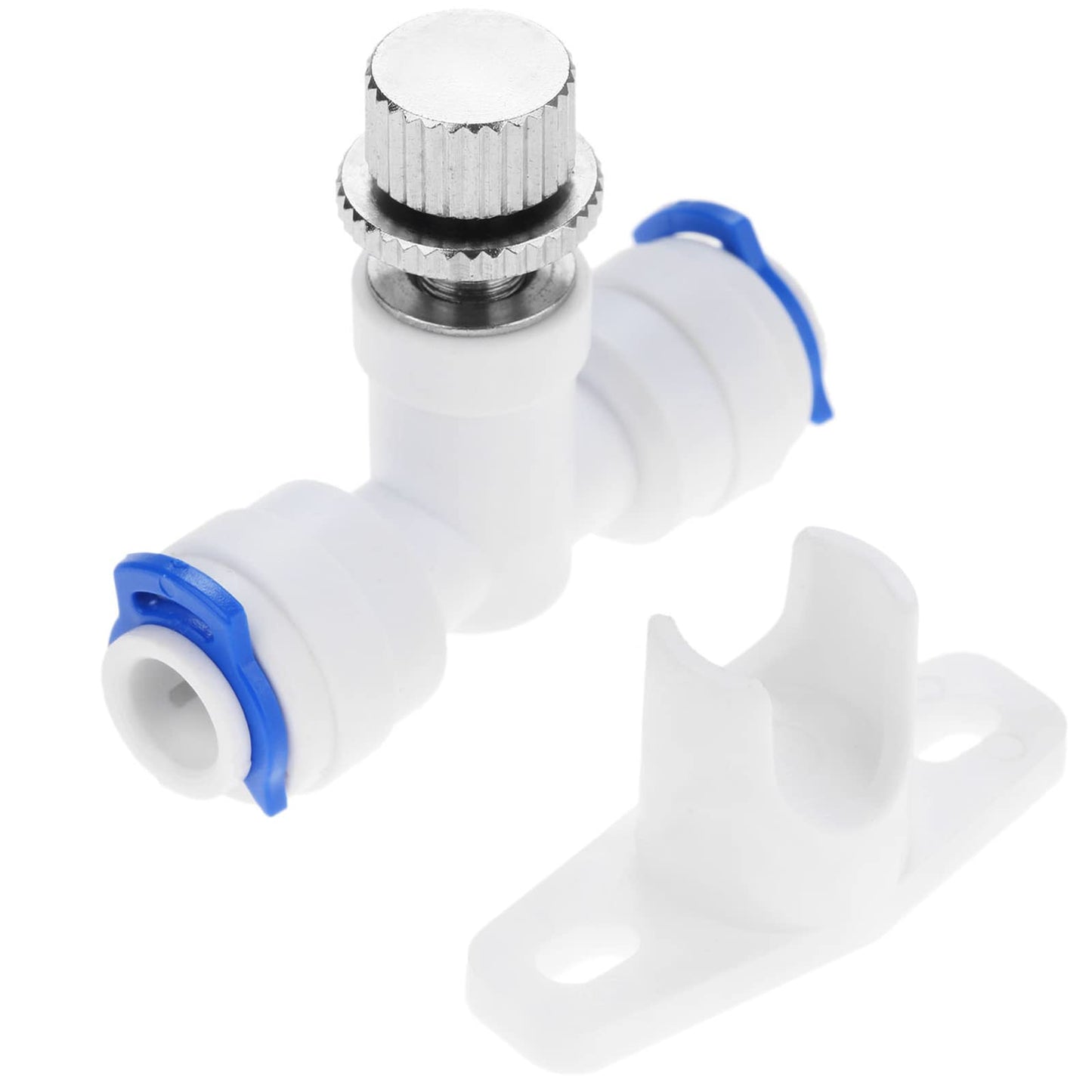 1PCS RO Water Flow Control Valve, Reverse Osmosis 1/4" OD Regulator Waterflow Control Valve Connector Fitting, Water Flow Adjust Valve, Water Speed Controller