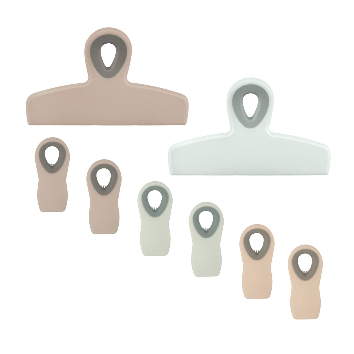 Bag Clips Heavy Duty Chip Clip and Refrigerator Magnet Clips for Food Storage with Air Tight Seal Grip (8 Count)