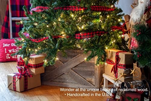 BARNWOODUSA Christmas Tree Collar or Box Made of Reclaimed Wood â€“ Rustic
