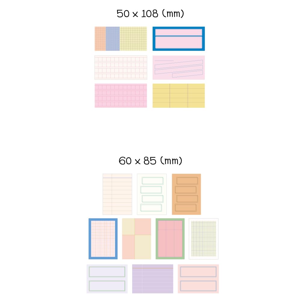 Monolike Message & Label Sticker Pack (102Pcs) - Variety Pack, Journal, Scrapbook, Waterproof, Fancy Sticker