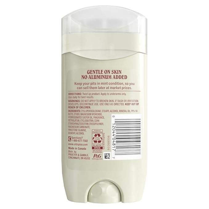 Old Spice Men's Deodorant Aluminum Free Lavender & Mint, 3.0oz (Pack of 12)