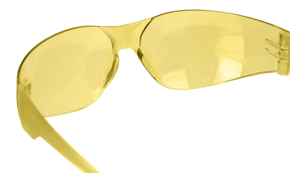 Yellow Safety Glasses Bulk 6 Pack (6 Count)