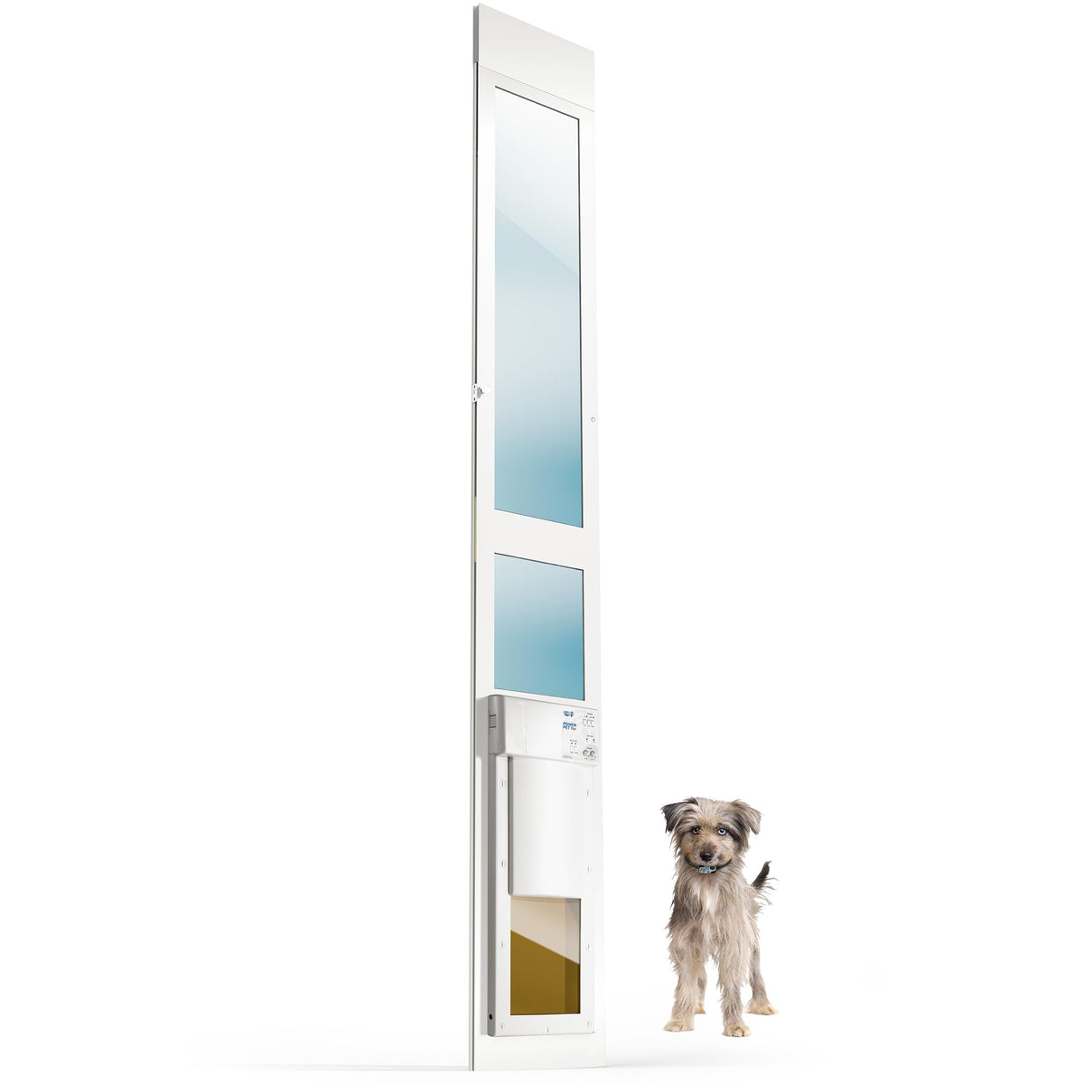 Power Pet Smart Automatic Electronic Pet Door by High Tech Pet (Wall Mount, Large, Non-WiFi)