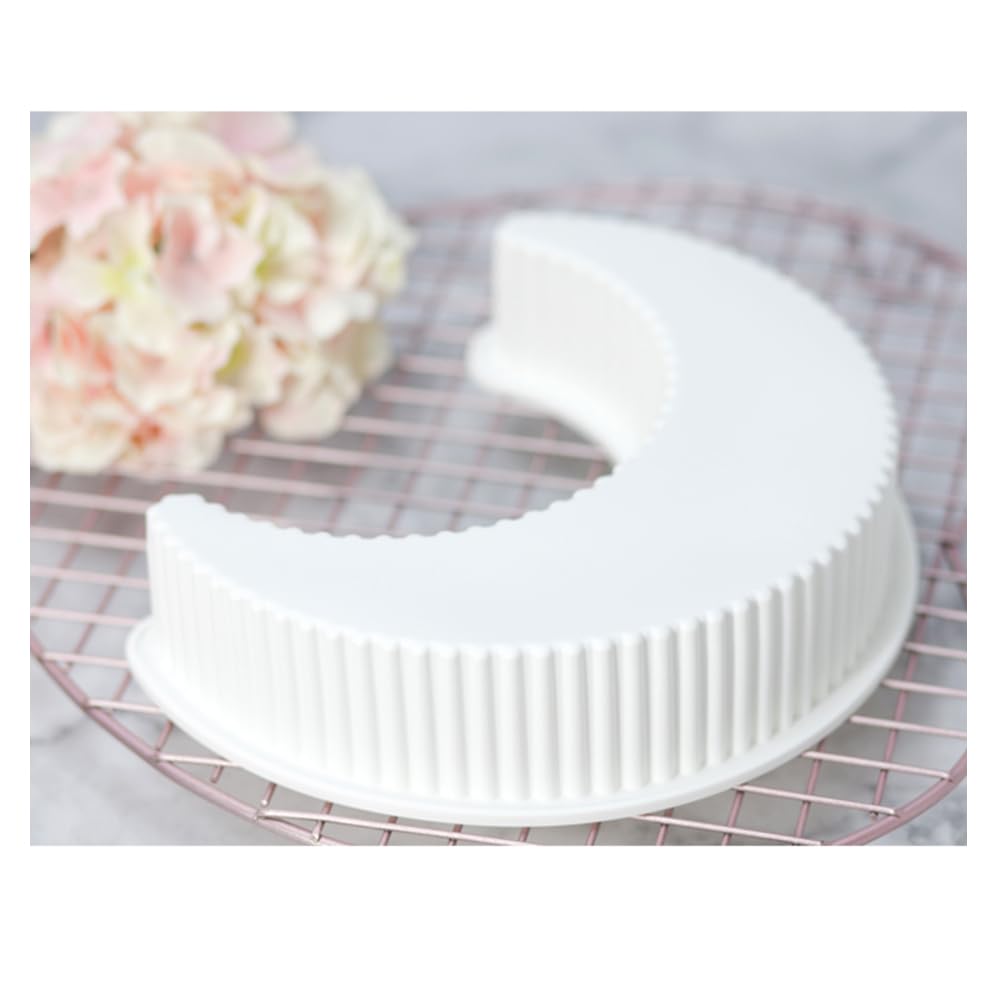 EchoDone Crescent Moon Shape Silicone Cake Pan, Moonlight Sonata Mousse Cake Bread Pizza Baking Mold Kitchen Bakeware Tools