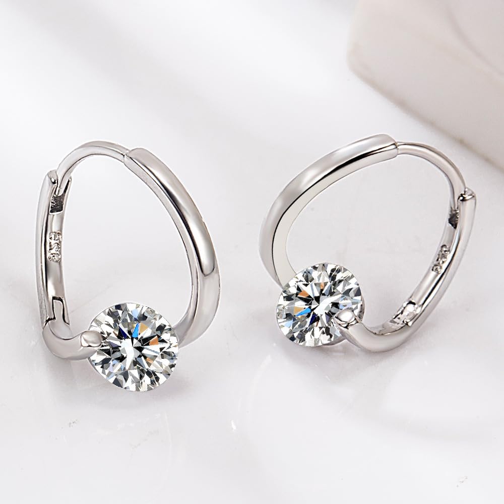 Halolux Lymphvity Germanium Earrings,Atheniz Lymphatic Earrings,Lymphatic Drainage Germanium Jewelry for Women(Silver+Silver)