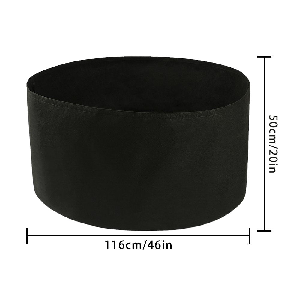 Xnferty 150 Gallons Extra Large Round Raised Garden Bed, Deep Soil Diameter 46"/ Height 22" Planting Container Grow Bags Durable Felt Fabric Planter Pot for Plants,Vegetables,Flowers (Black)