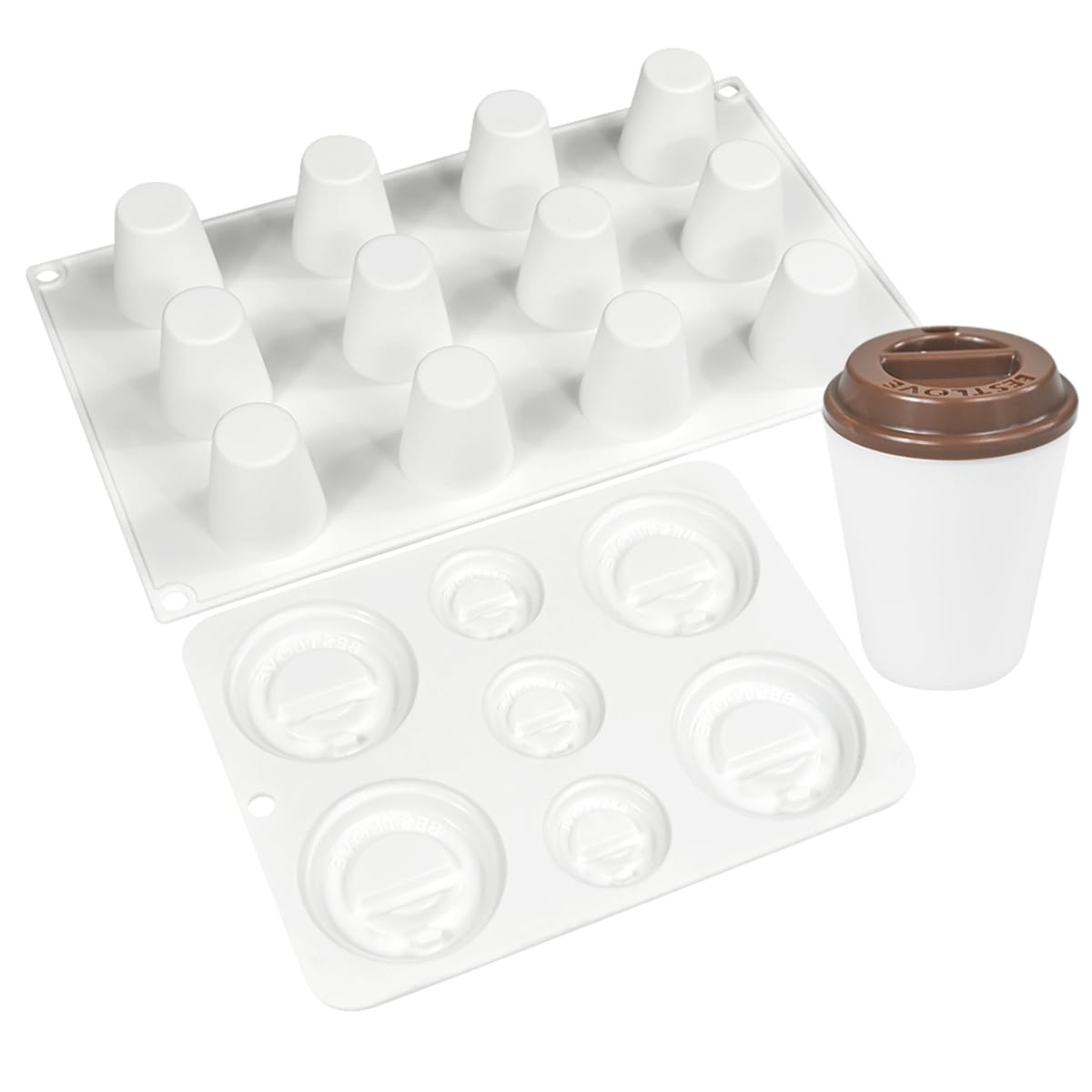 mostsom Cylinder Cup Shape Mousse Cake Mold For Making Chocolate Muffin Ice Shot Glass Mould Kitchen Baking Tool (A_ Small Cup)