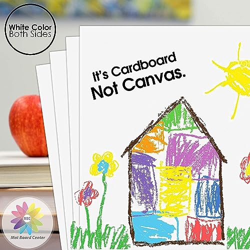 Mat Board Center, 10 Pack 8.5x11 White Backing Boards, Cardboard Backing for Frames, Prints, Arts, Photos and More - size: 8.5x11