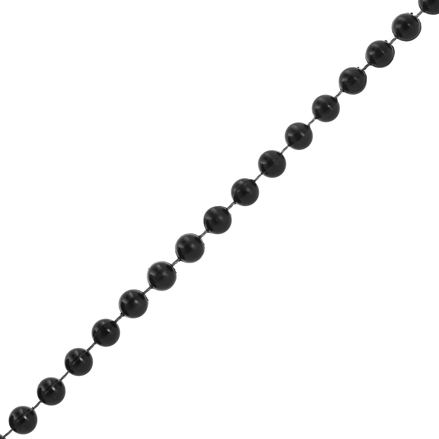 Mandala Crafts Faux 4mm Black Pearl Beads Chain Roll – 44 Yards Pearls Garland Strand Strings for Wedding Decor, Floral Arrangements, Christmas Trees & Event Decorations
