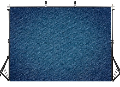 10x8ft Fabric Dark Blue Denim Texture Backdrop Woven Fabric Surface Photography Background for Textile Party Decor Home Wall Hanging Tapestry Photo Props - size: 10X8ft