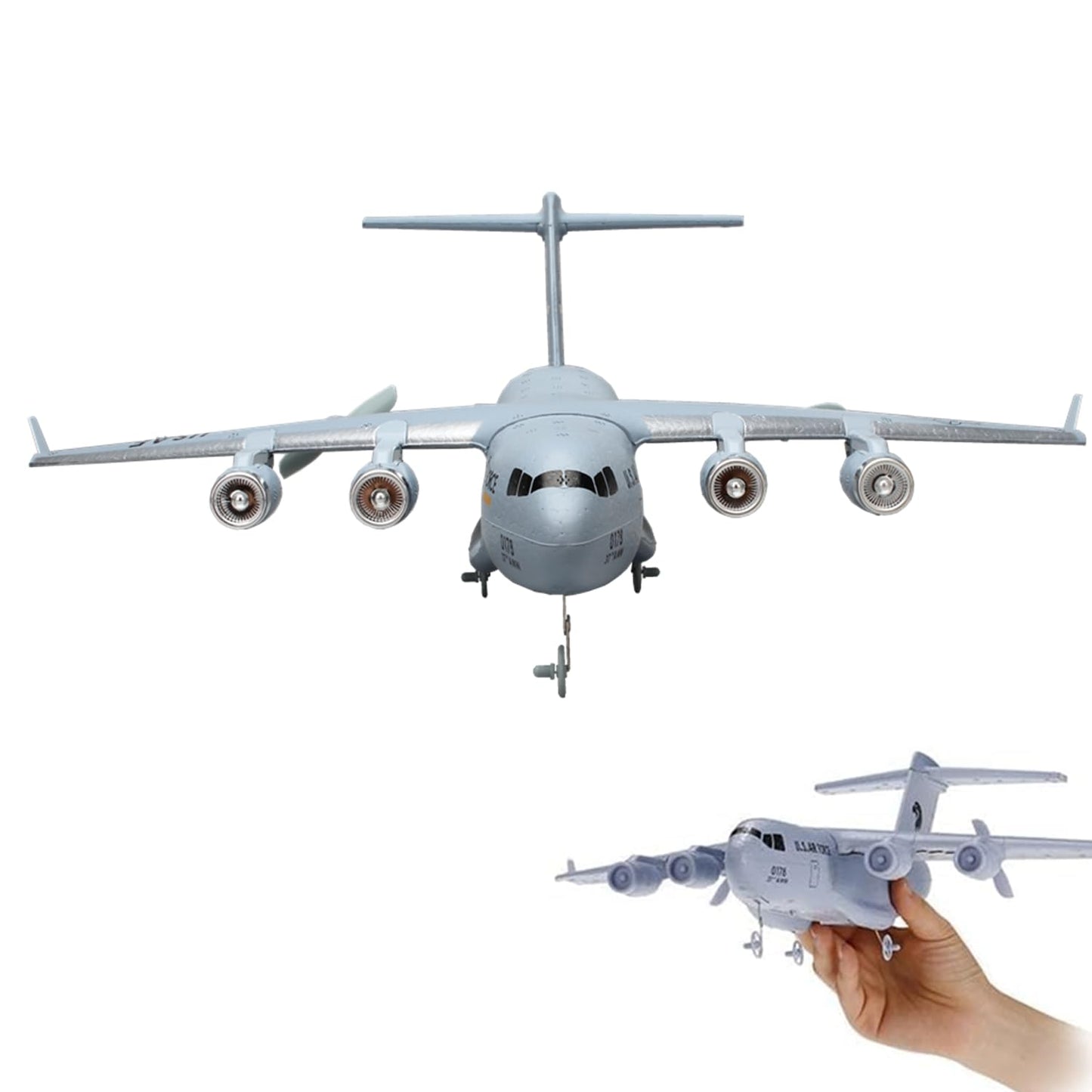 RC Plane,2 Channels Remote Control Airplane RTF,RC Airplane C-17,Remote Control Plane for Kids Adults Beginner (2CH)