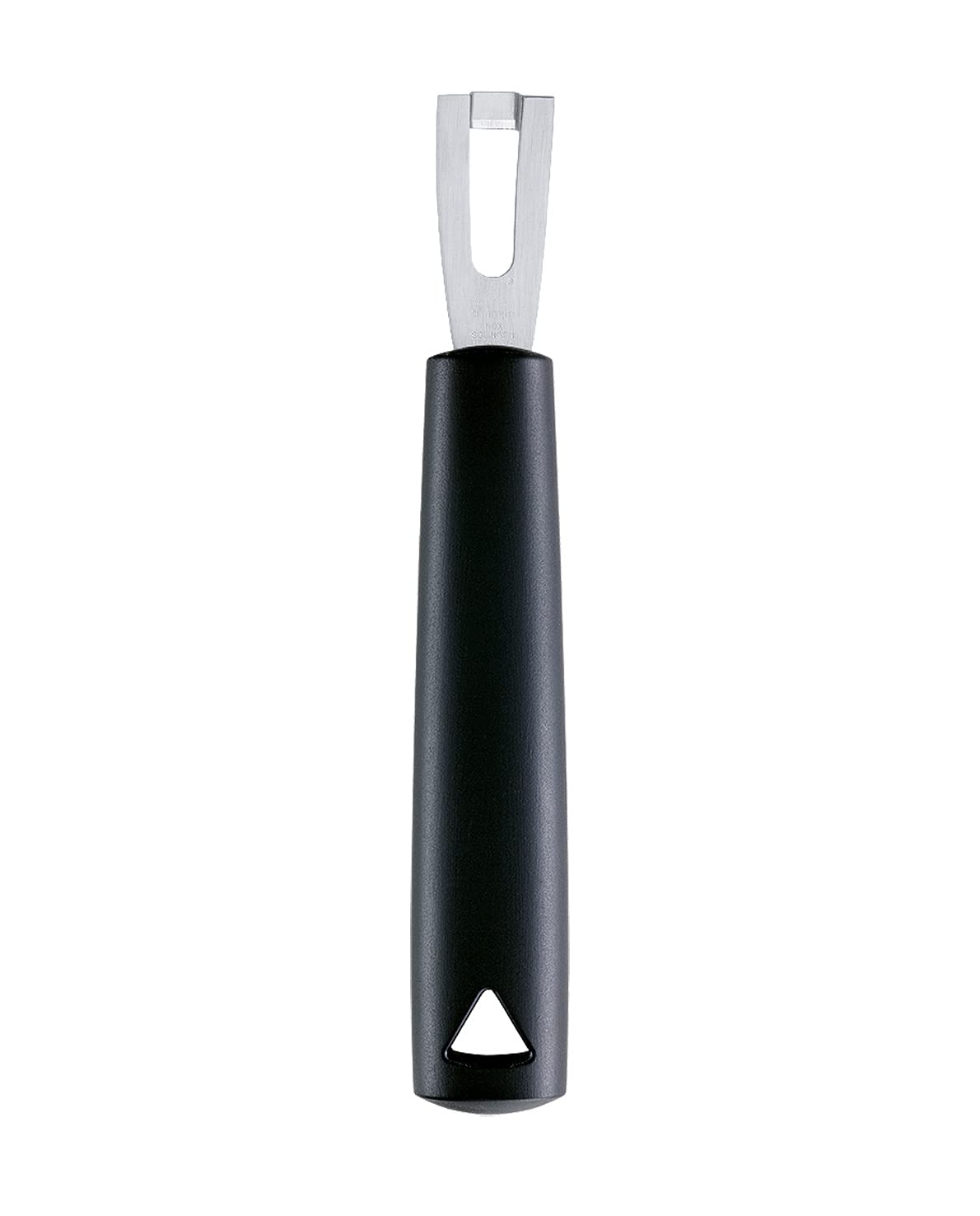 triangle Channel Knife - Rectangular Stainless Steel Blade - Fruit & Vegetable Carving Tool for Garnishing - GreenGrip Handle - Dishwasher Safe - Made in Germany