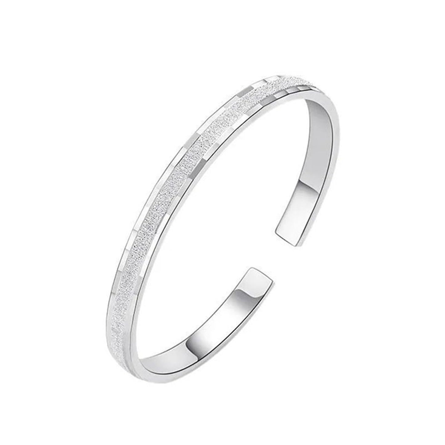 Handmade 925 Sterling Silver Bangle Bracelets For Women Matte Hammered Bangle Bracelets High-Polish Wide Bangles Open Adjustable Bangle Bracelets For Women Minimalist Statement Bangle Christmas Gifts