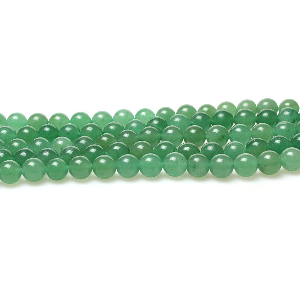 MJDCB Natural Stone Beads Green Aventurine Round Loose Beads for Jewelry Making DIY Bracelet Necklace (10mm)