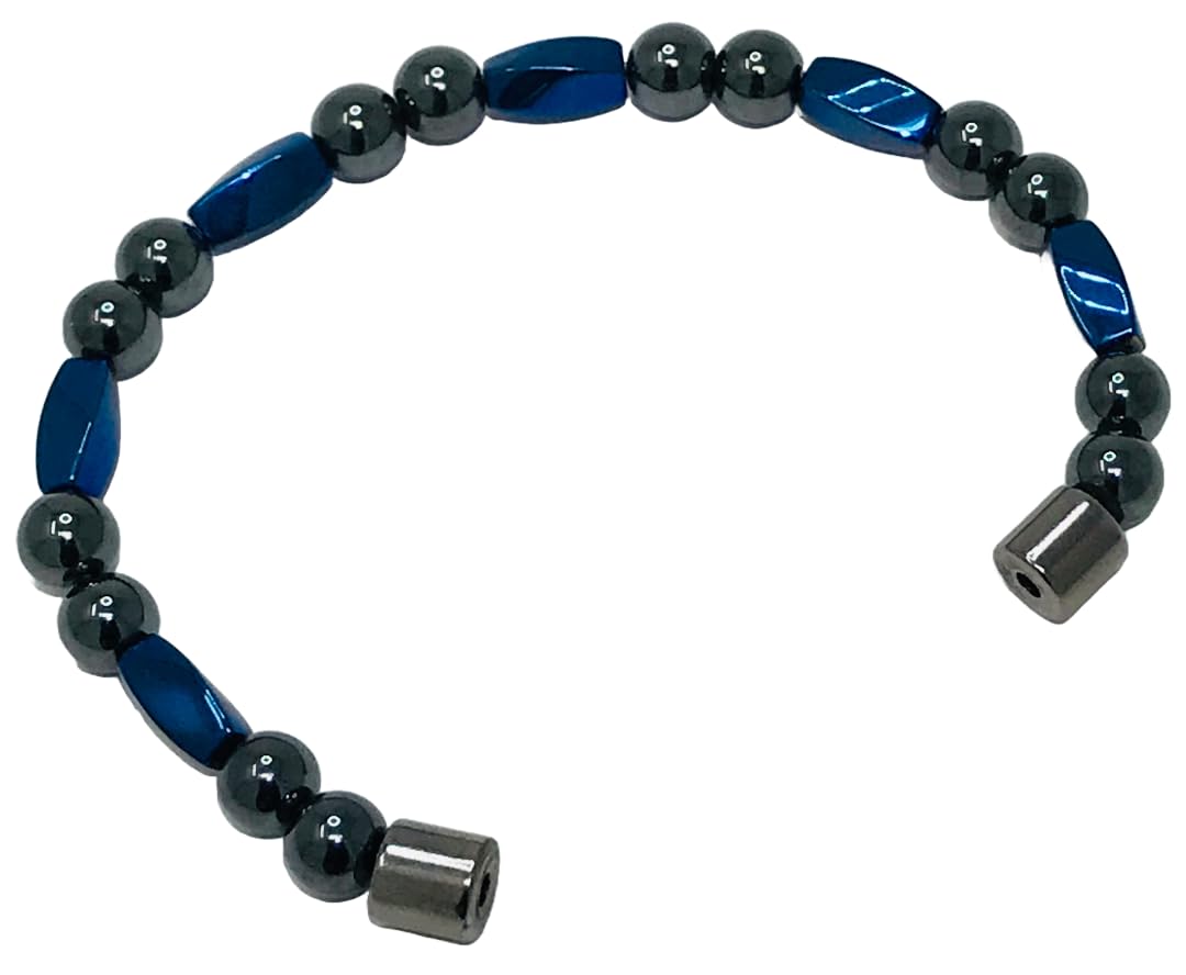 High Power Magnetic Hematite Bracelet (7.5 Inches)