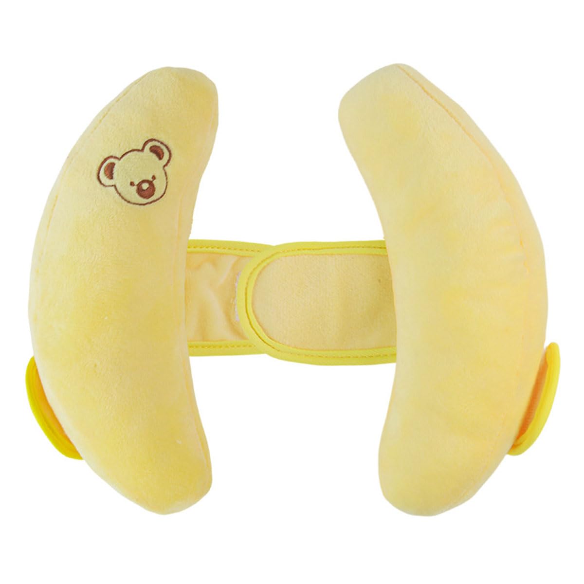 Winsation Yellow Baby Travel Pillow for Car Seat, Stroller- Adjustable Infant Head Neck Support Pillow, Soft Banana Baby Travel Head Supported for Baby Gift