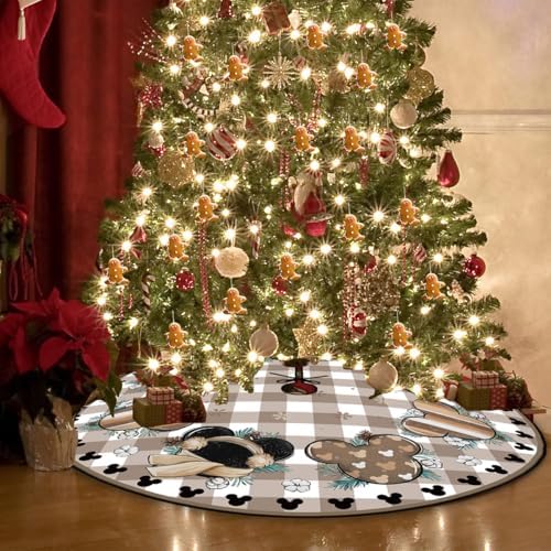 Christmas Tree Skirt 48 Inch Winter Xmas HoHoHo Home Party Decor