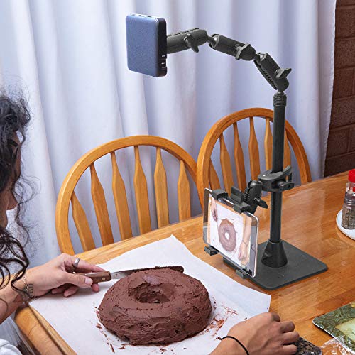 iBOLT Stream-Cast Creator Custom mount kit with over 60 variations- great for live streaming tutorial videos and photos. Great for crafters, bakers, artists- iPhone 11 Pro, Samsung Galaxy S10/ Note 20