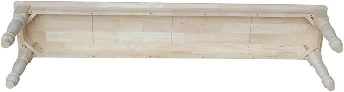 International Concepts BE-72S Shaker Style Bench, Unfinished