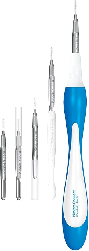 Piksters Interdental Brushes, Size 0, Grey Handle