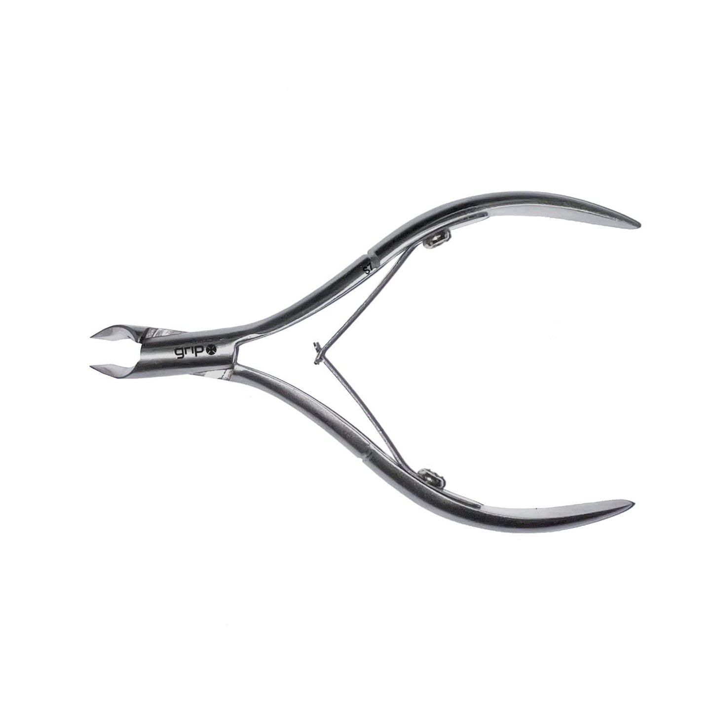 Grip Cuticle Nipper Stainless Steel S7 – Precision Nail Tool for Trimming Cuticles & Hangnails – Sharp Jaw Blades with Ergonomic Stainless Steel Design for Clean, Safe Grooming