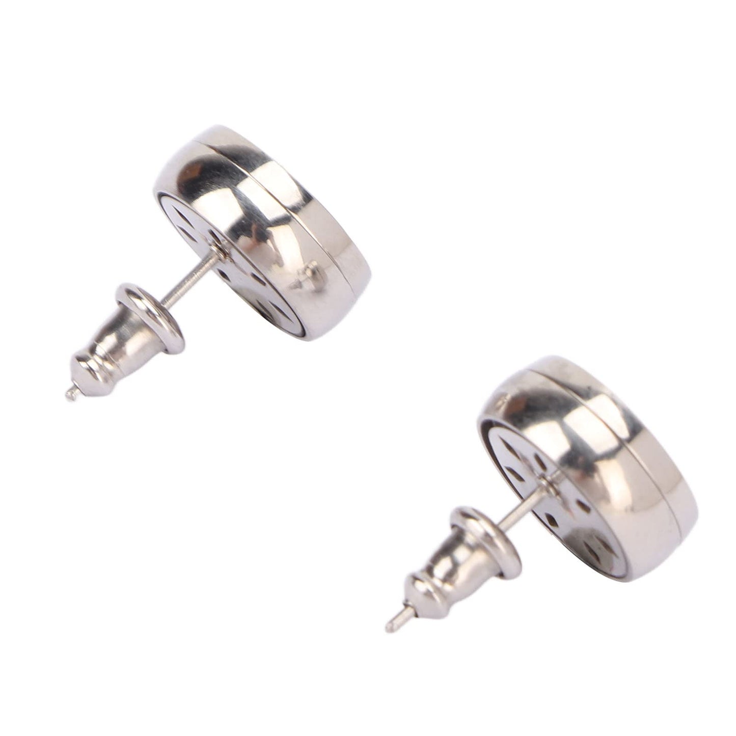 Essential Oil Stud Earrings, Stylish Round Essential Oil Diffuser Earrings Aromatherapy Lightweight Lasting for Home for Women (EH290-5)