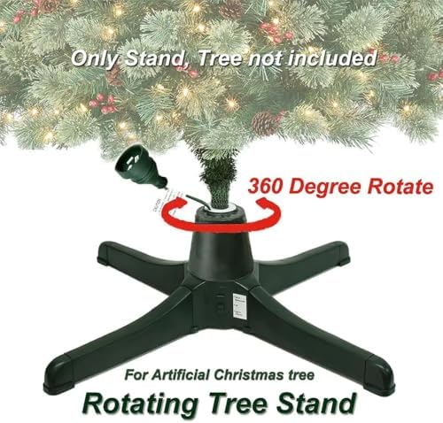 Christmas Tree Stand Base, 360° Rotating Tree Stand, Safety Holds 80 Lbs, Two-Way Rotation, Stand for Up to a 8.8-Foot, Suitable for Home, Store, Indoor and Outdoor Artificial Trees